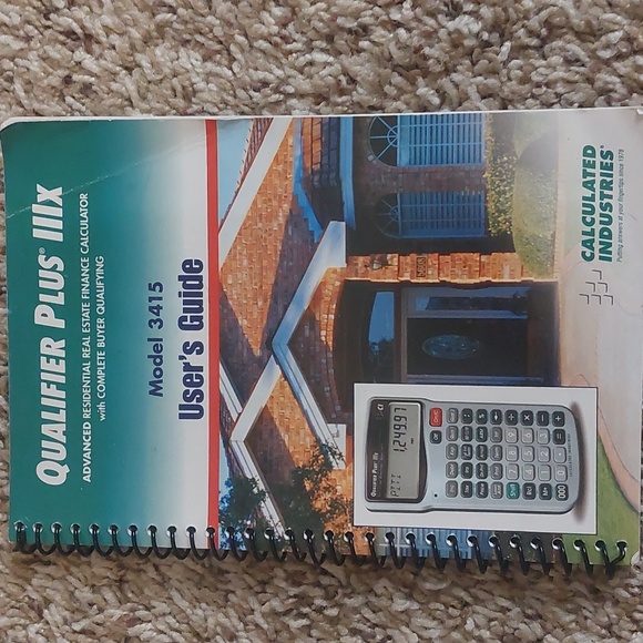 Qualifier Plus IIIx real estate pocket finance calculator - Picture 8 of 9
